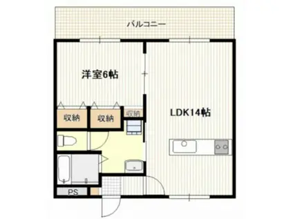 スタンピード八幡(1LDK/2階)の間取り写真