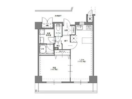 インプルーブ大塚(1LDK/4階)の間取り写真