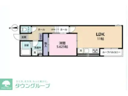 WILLOWS神明(1LDK/2階)の間取り写真