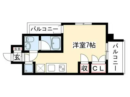 SK BUILDING6(ワンルーム/3階)の間取り写真