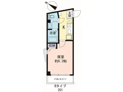 LA MAISON COUP DE COEUR M1(1K/2階)の間取り写真