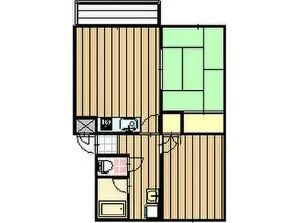 レジデンスひばりヶ丘(2LDK/4階)の間取り写真