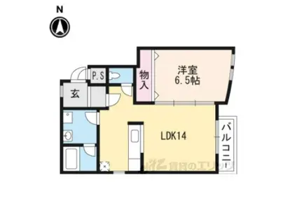 コンフォートファイブ(1LDK/2階)の間取り写真