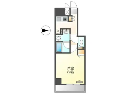 ディアレイシャス大須赤門通本町(1K/6階)の間取り写真