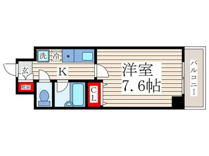 ドウーエ船堀(1K/1階)の間取り写真