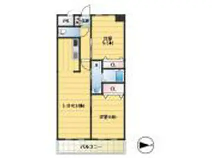 フローラル東葛西I(2LDK/2階)の間取り写真