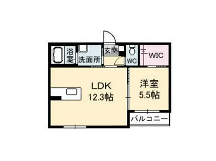 アブニールT(1LDK/2階)の間取り写真