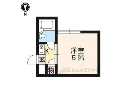 グリーンマンション(1K/3階)の間取り写真