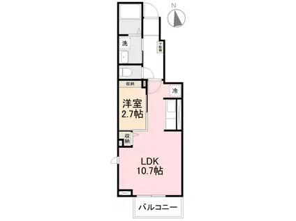 グランデ-メゾンII(1LDK/1階)の間取り写真