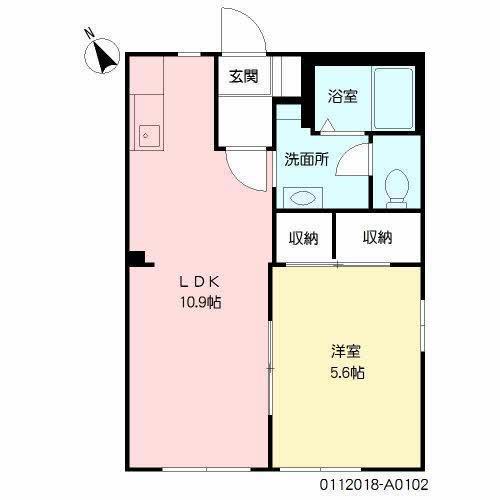 サンシャーレ21(2DK/1階)の間取り写真
