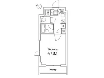 ルーブル新宿西落合伍番館(1K/5階)の間取り写真