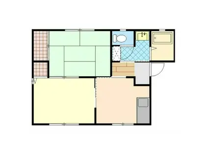 プレプラージュ(2DK/1階)の間取り写真