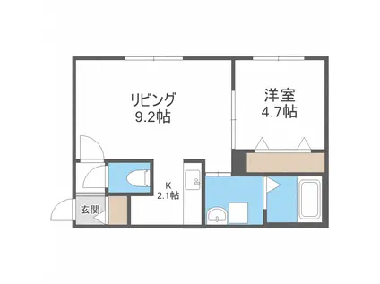 STEDY STATE MOTOMACHI(1LDK/3階)の間取り写真