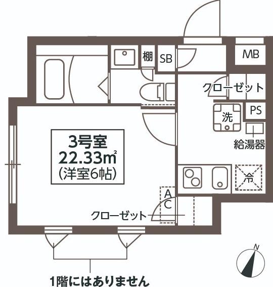 コンポジット新宿(1K/2階)の間取り写真