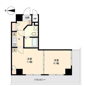LA DOUCEUR新栄(2K/4階)の間取り写真
