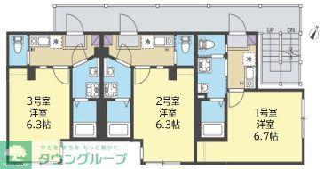 ALMO新杉田(1K/1階)の間取り写真
