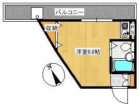 POCKETS(ワンルーム/3階)の間取り写真