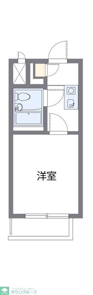レオパレスグリーン(1K/3階)の間取り写真