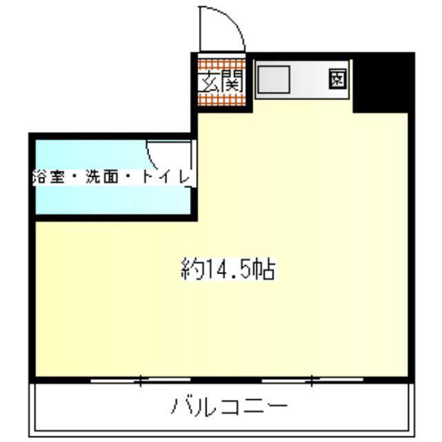 鶯谷永谷マンション(ワンルーム/7階)の間取り写真