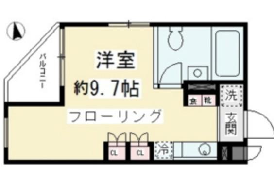ORCHIDHOUSED6(ワンルーム/2階)の間取り写真