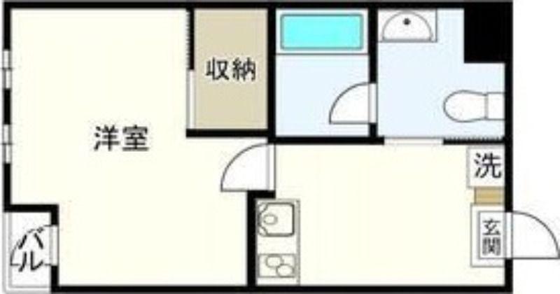 NOVEL KUROKAWA(1K/1階)の間取り写真