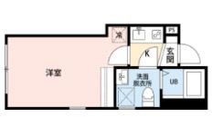LINO WAKAGI(1K/2階)の間取り写真