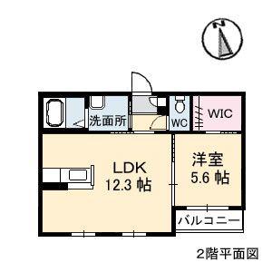 シャーメゾンブローディア(1LDK/1階)の間取り写真