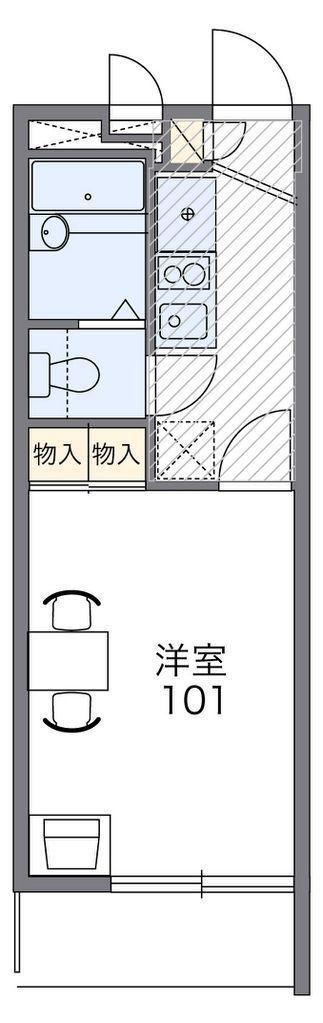 レオパレス戸塚踊場(1K/2階)の間取り写真