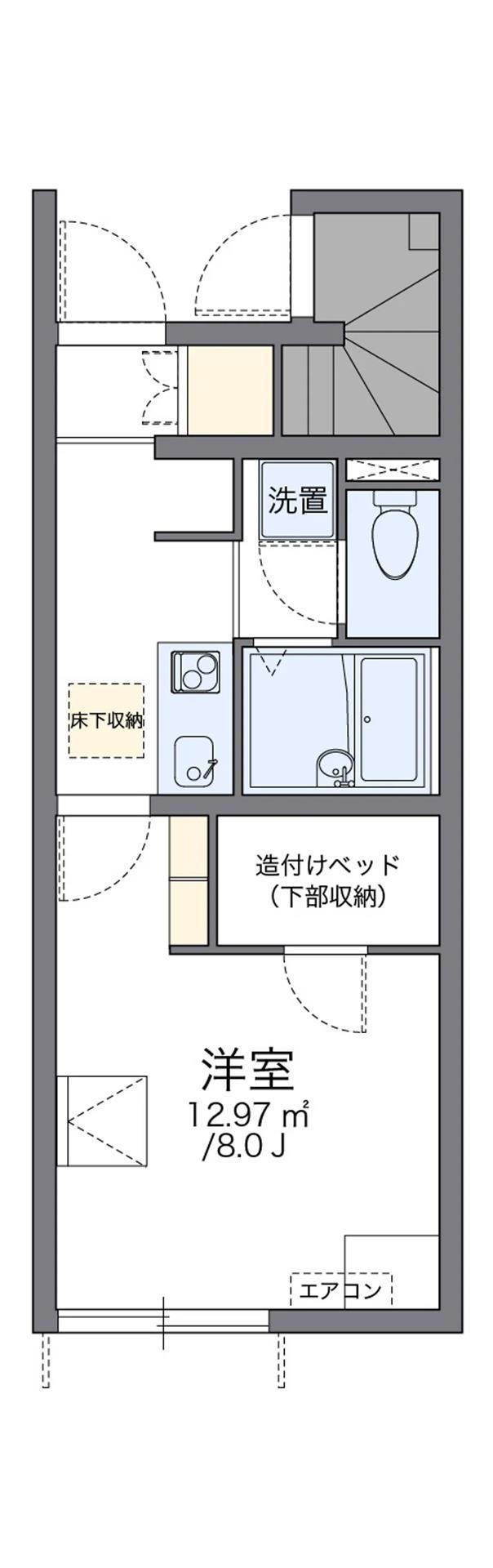 レオネクストひかり(1K/1階)の間取り写真