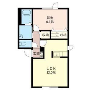 シャーメゾン305(1LDK/1階)の間取り写真