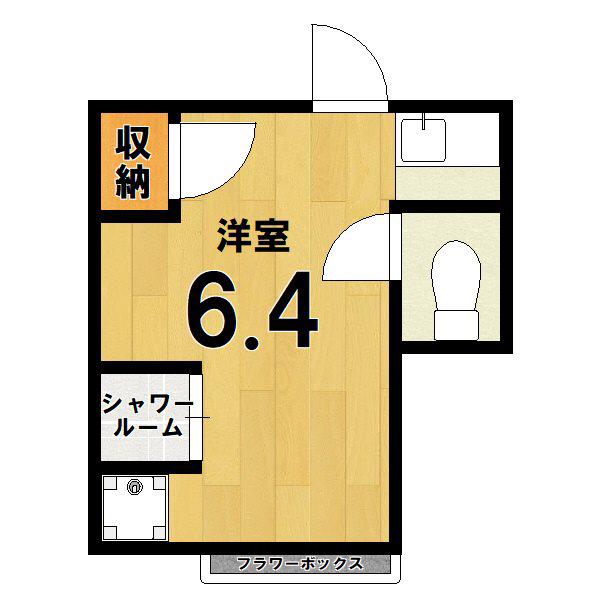 コプリハウス(ワンルーム/3階)の間取り写真