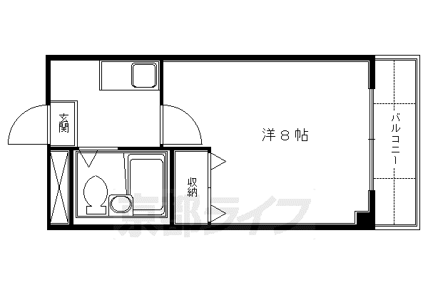 ACEIN向島(1K/2階)の間取り写真