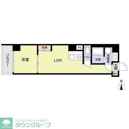 GRACIA OGU(1LDK/4階)の間取り写真