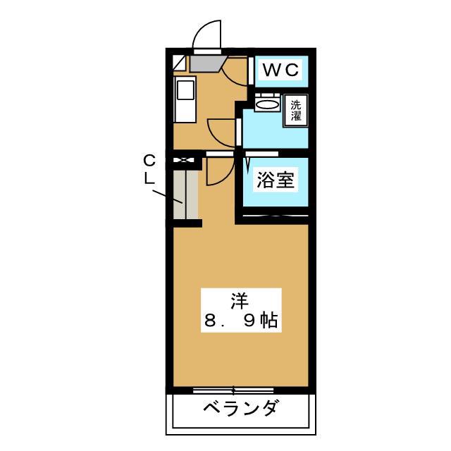 AWESOME YOKOHAMA-OGUCHI(1K/1階)の間取り写真