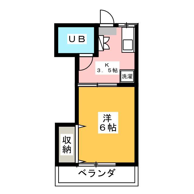 メゾン高橋III(1K/1階)の間取り写真