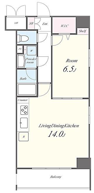 NS PARK RESIDENCE 高田馬場(1LDK/5階)の間取り写真