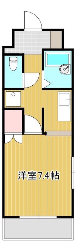 COZY COURT 野口(1K/2階)の間取り写真