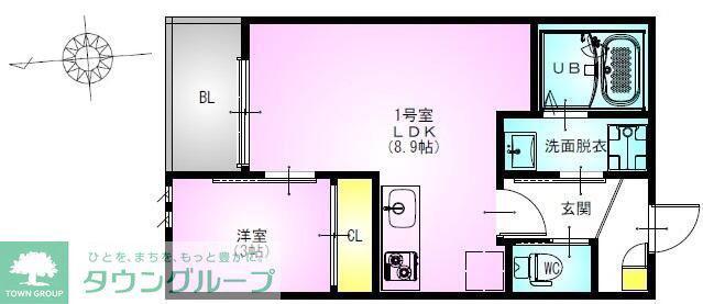 REGALEST LA CAMPANELLA(1LDK/3階)の間取り写真