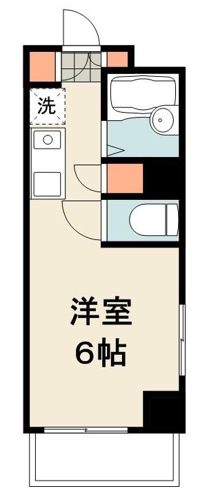 パレス清澄(ワンルーム/4階)の間取り写真