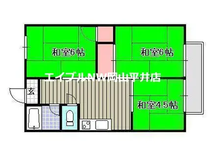 卓コーポ(3K/3階)の間取り写真