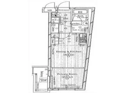 アクアトウキョウノースシティ(1LDK/2階)の間取り写真