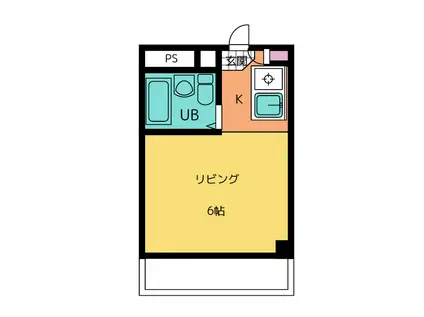 ドリームスペースマンション(ワンルーム/2階)の間取り写真