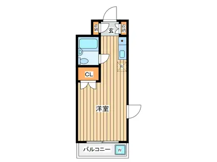 ドムス千代田(1K/2階)の間取り写真