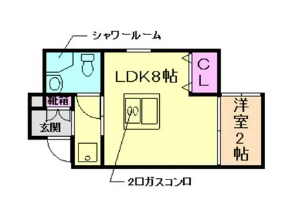 ステーションスクエアさくら通(1LDK/3階)の間取り写真