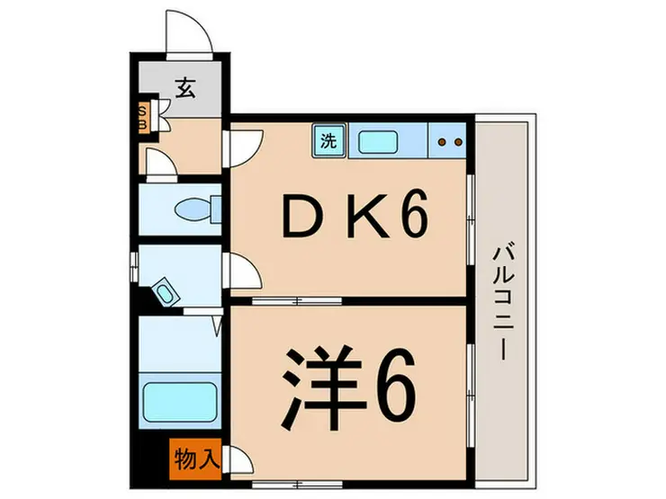 シャトー大岡山 2階階 間取り