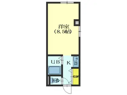 リコリッチ(1K/2階)の間取り写真