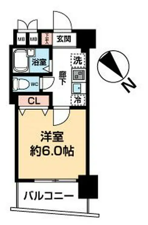 ヴェルステージ神田 7階階 間取り
