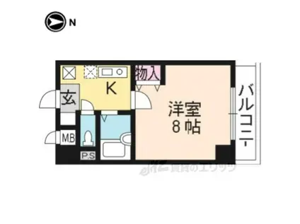 サムティ上堀川(1K/6階)の間取り写真