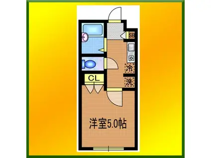 イクシオ保谷(1K/1階)の間取り写真