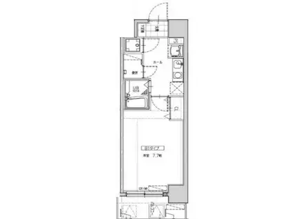 ステーションコートサウス(1K/5階)の間取り写真